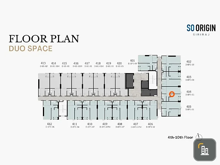 For sale: So Origin Siriraj, ready to move in, spacious, comfortable, east facing, good like this, hurry and book before you miss out!!