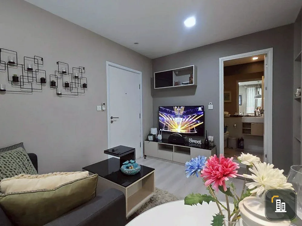 Condo Skyline Rattanathibet, ready to move in, furnished + electrical appliances. Good like this, hurry and book before you miss out!!