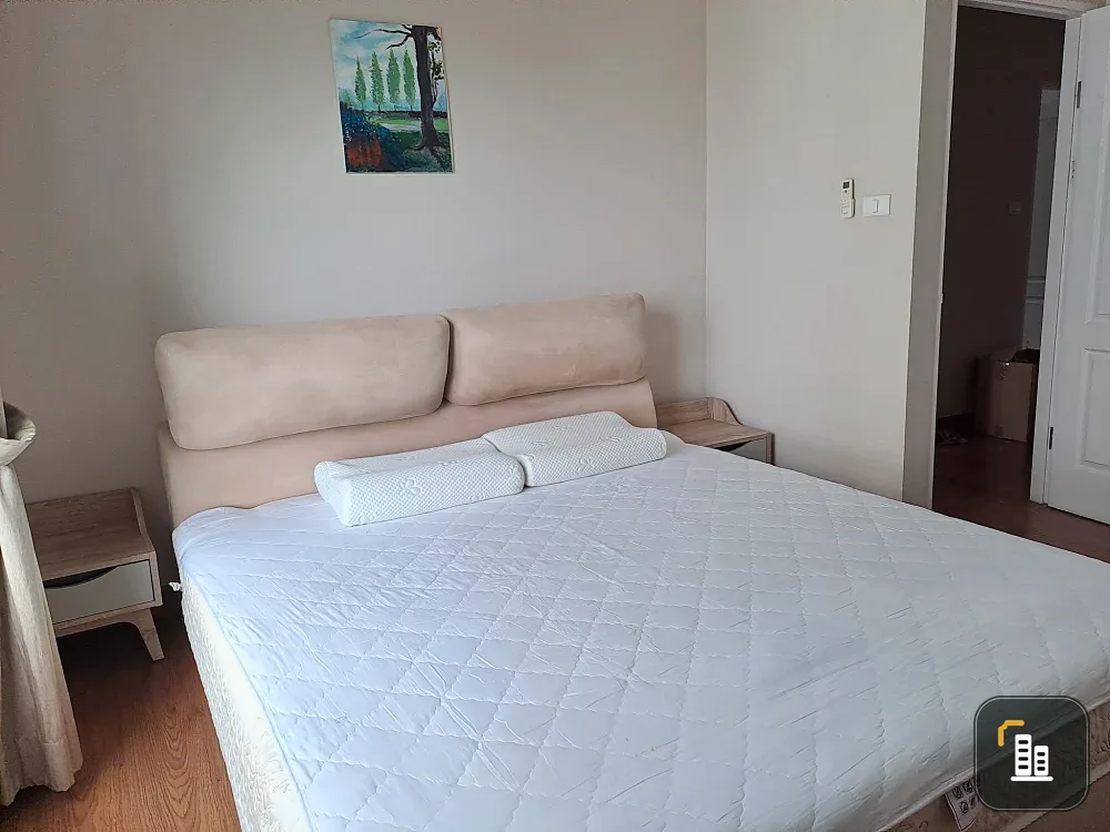 Belle Grand Rama 9 for rent, spacious room, suitable for a family, pool view, has an outside balcony, if you don't book, you'll miss out++