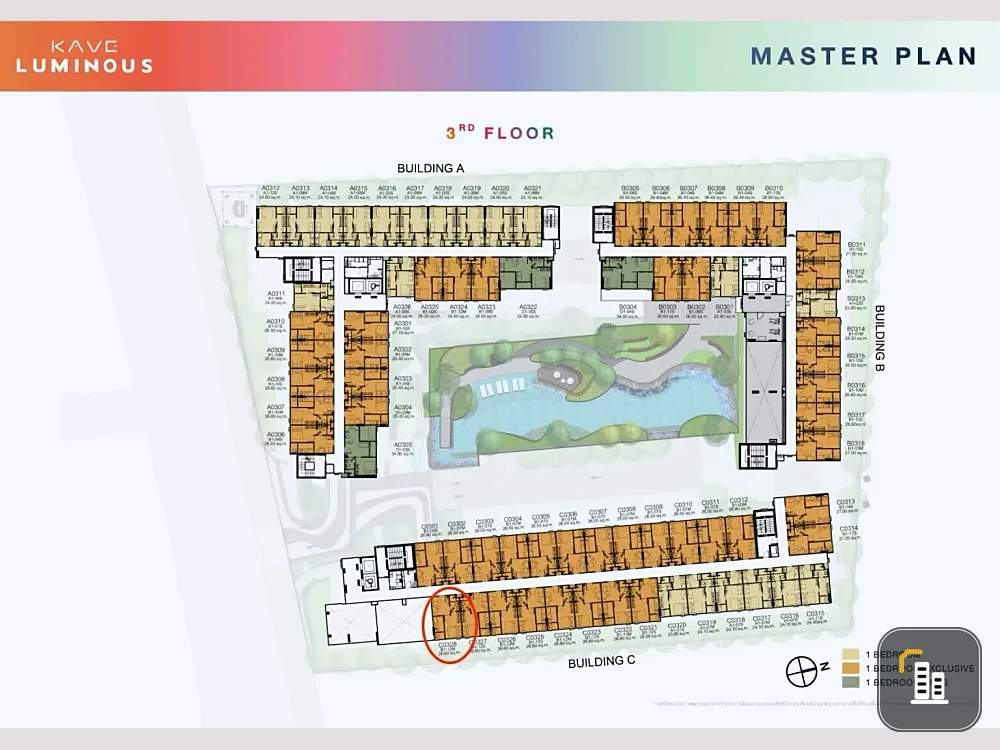 Selling down payment Kave Luminous Bangmod, 3rd floor, good project, nice location, interested in owning, hurry and reserve now.