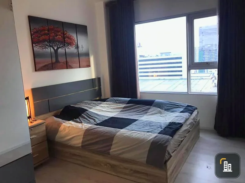 Corner room, Condo for rent, Aspire Sathorn-Thapra, 2 bedrooms, fully furnished, complete electrical appliances. end in one room