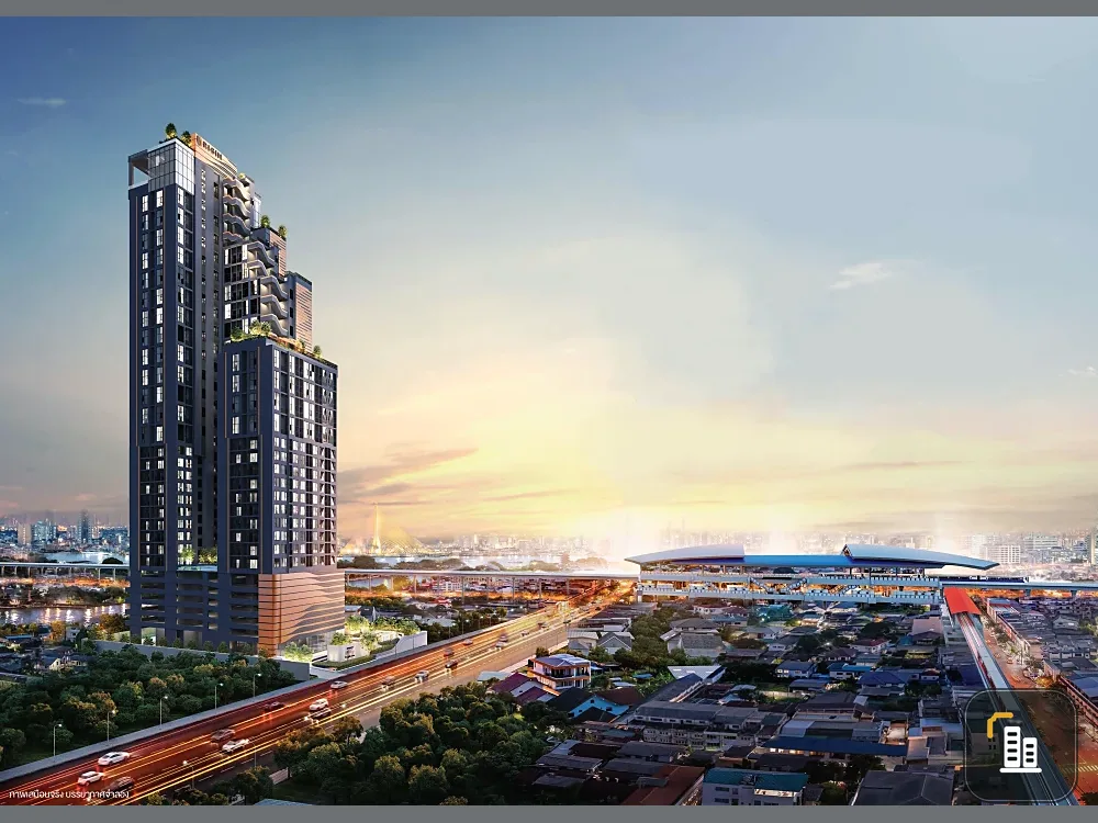Selling down payment Origin Play Bangkhunnon Triple Station, nice room, good location, excellent common area, hurry and book now.