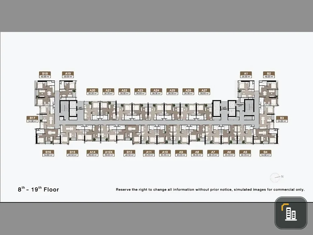 Selling down payment Noble New District R9, 8th floor, good location, complete common area, book now, don't miss out.