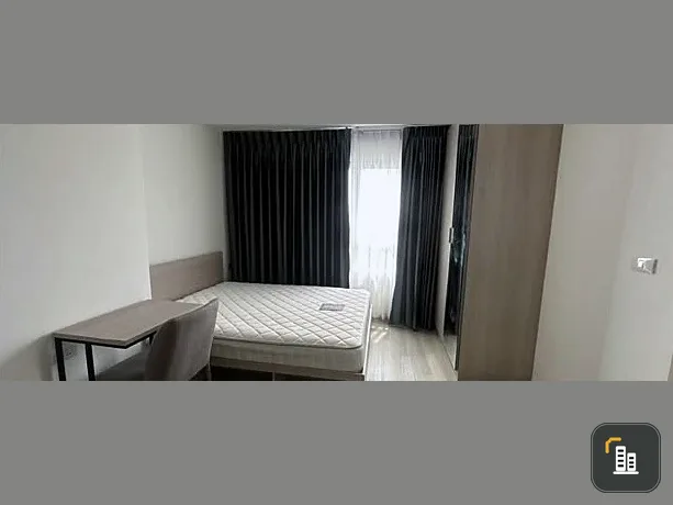 For sale, for rent, Elio Sathorn-Wutthakat, Building A, 16th floor, studio type, corner room, not attached to anyone, built-in wardrobe to the ceiling