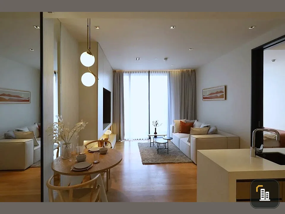 For rent: Beatniq Sukhumvit 32, high floor room, spacious and comfortable, built-in decoration, looks very good, must book.