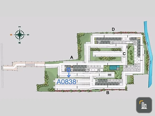 Down payment sale, Regent Home Bangna, 8th floor, open view, good project, complete common area, book now, don't miss out.
