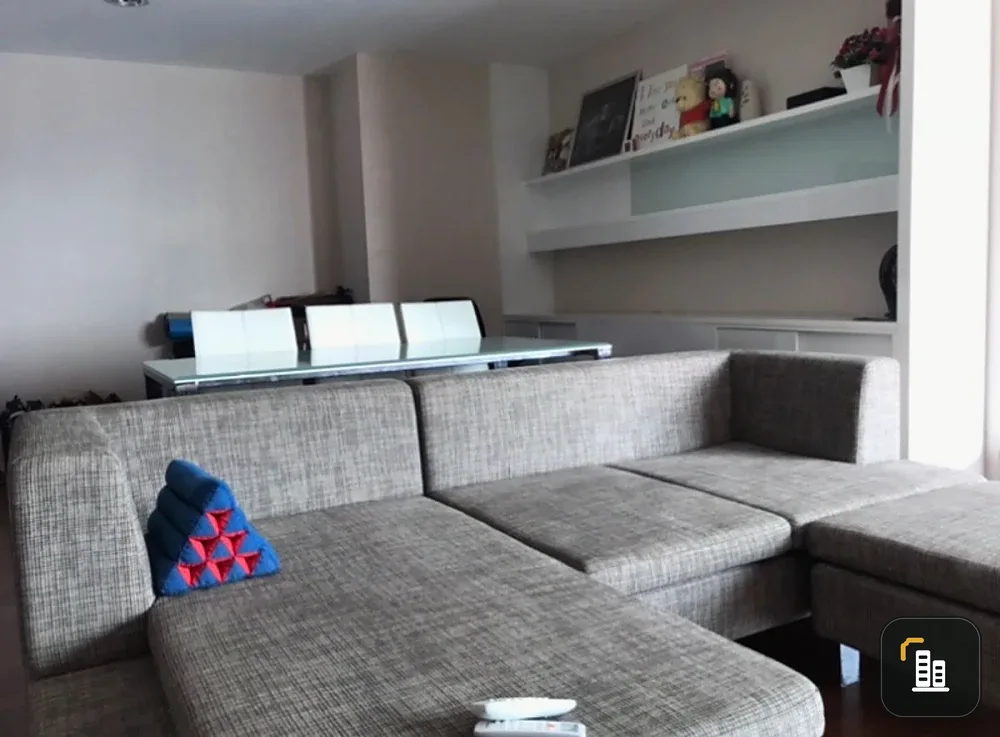 Belle Grand Rama 9 for rent, 34th floor, beautiful view, airy, fully furnished room, nice to live in, book now, don't miss out.