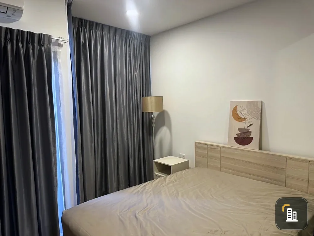 For rent the stage mindscape Ratchada - Huai Khwang, built-in room with wardrobe and kitchen, fully furnished, vacant, ready to move in