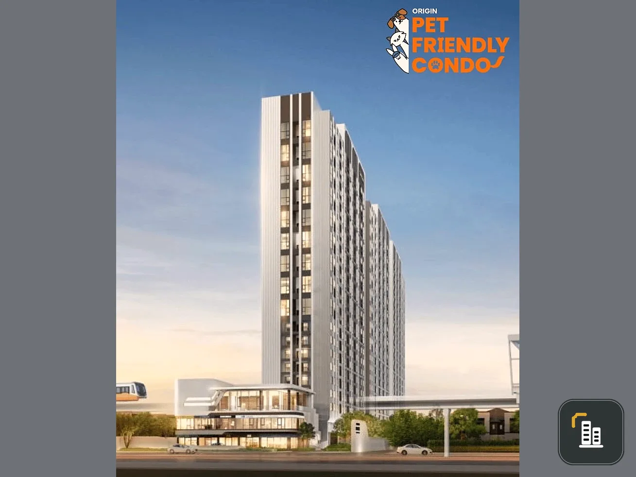 Selling down payment Origin Place Ramkhamhaeng 153, size 26.70 sq m., Building A, 3rd floor, located in a great location, I must say you must reserve.