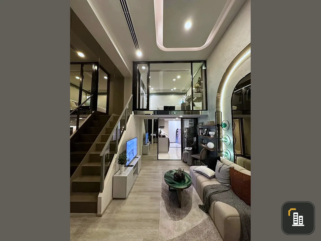 Selling down payment So origin Siriraj, corner room, north facing, this position has a bedroom and a larger kitchen than usual, hurry and reserve now.