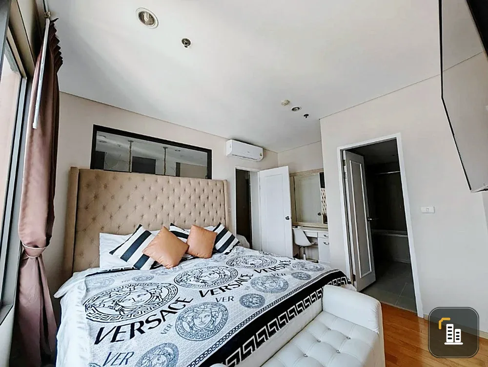 For sale, for rent, luxury condo, Villa Asoke, 37-38th floor, corner room, the most beautiful view on the floor, luxuriously decorated, hurry and rese