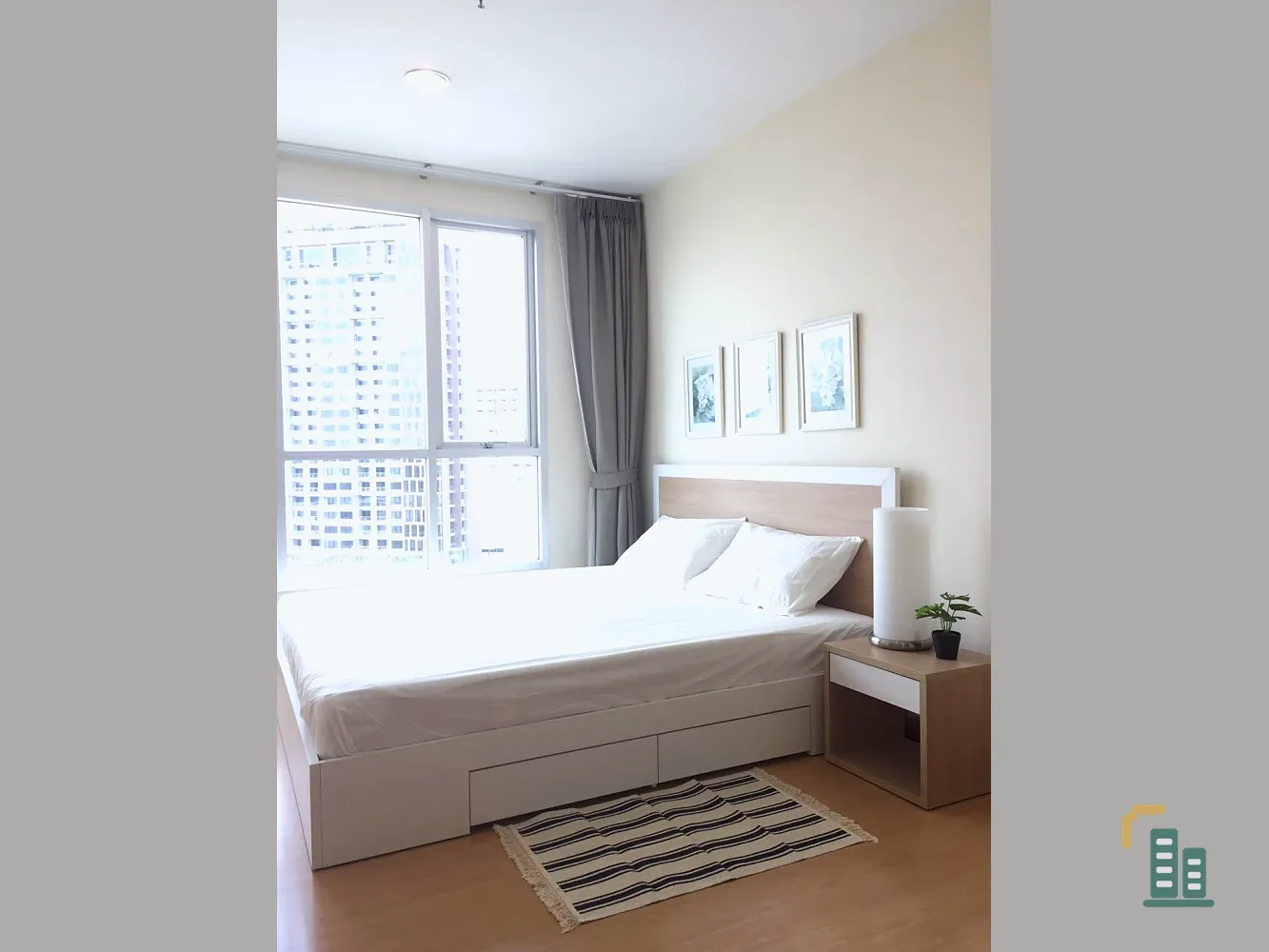 For rent: Life @ Sukhumvit 65, corner room, fully furnished, nice to live in, reserve now, don't miss out, hurry!