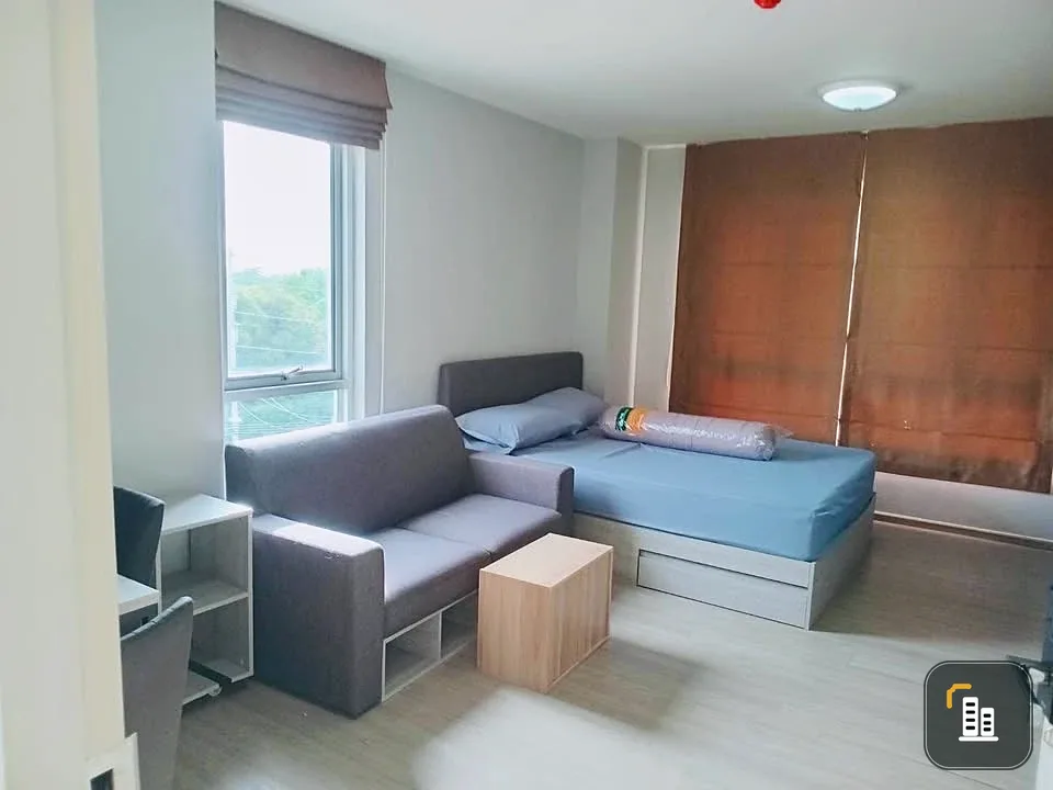 For sale: D Condo Campus Kamphaeng Saen, 6th floor, size 27.20 sq m., Building A, fully furnished, just bring your own and move in.