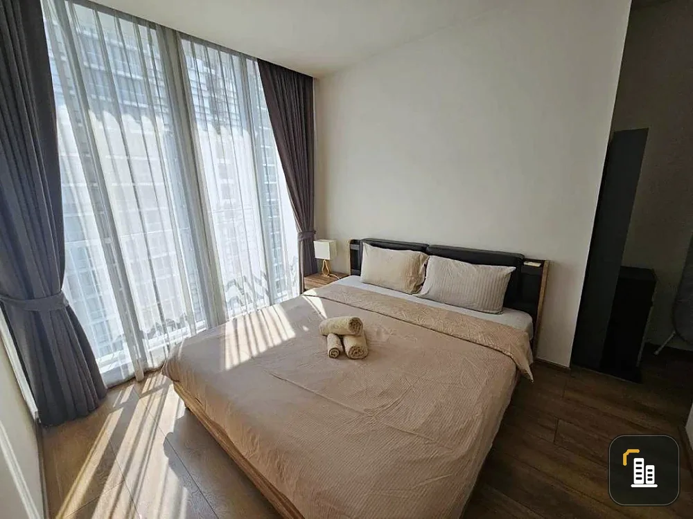 For rent: Park 24 Origin Phrom Phong, a nice room, decorated in a controlled tone, with complete facilities. Book now!