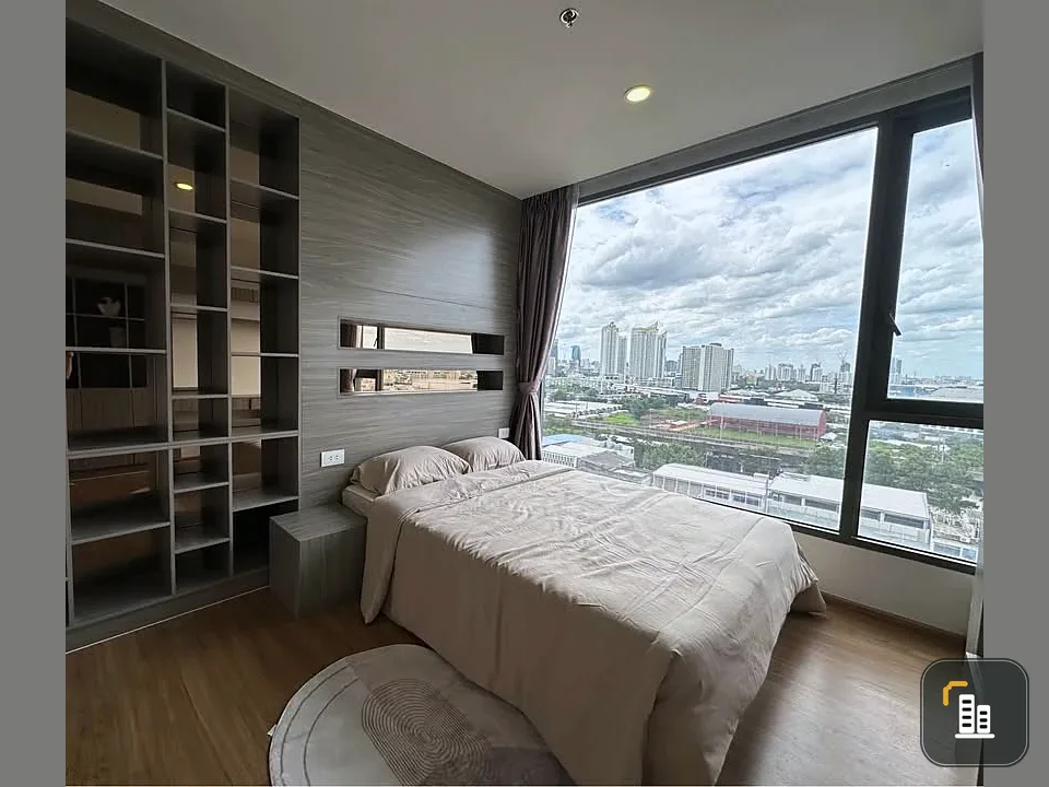 For rent: Cloud Thonglor-Petchaburi, beautifully decorated room, cool tone, built-in headboard, great location, book now.