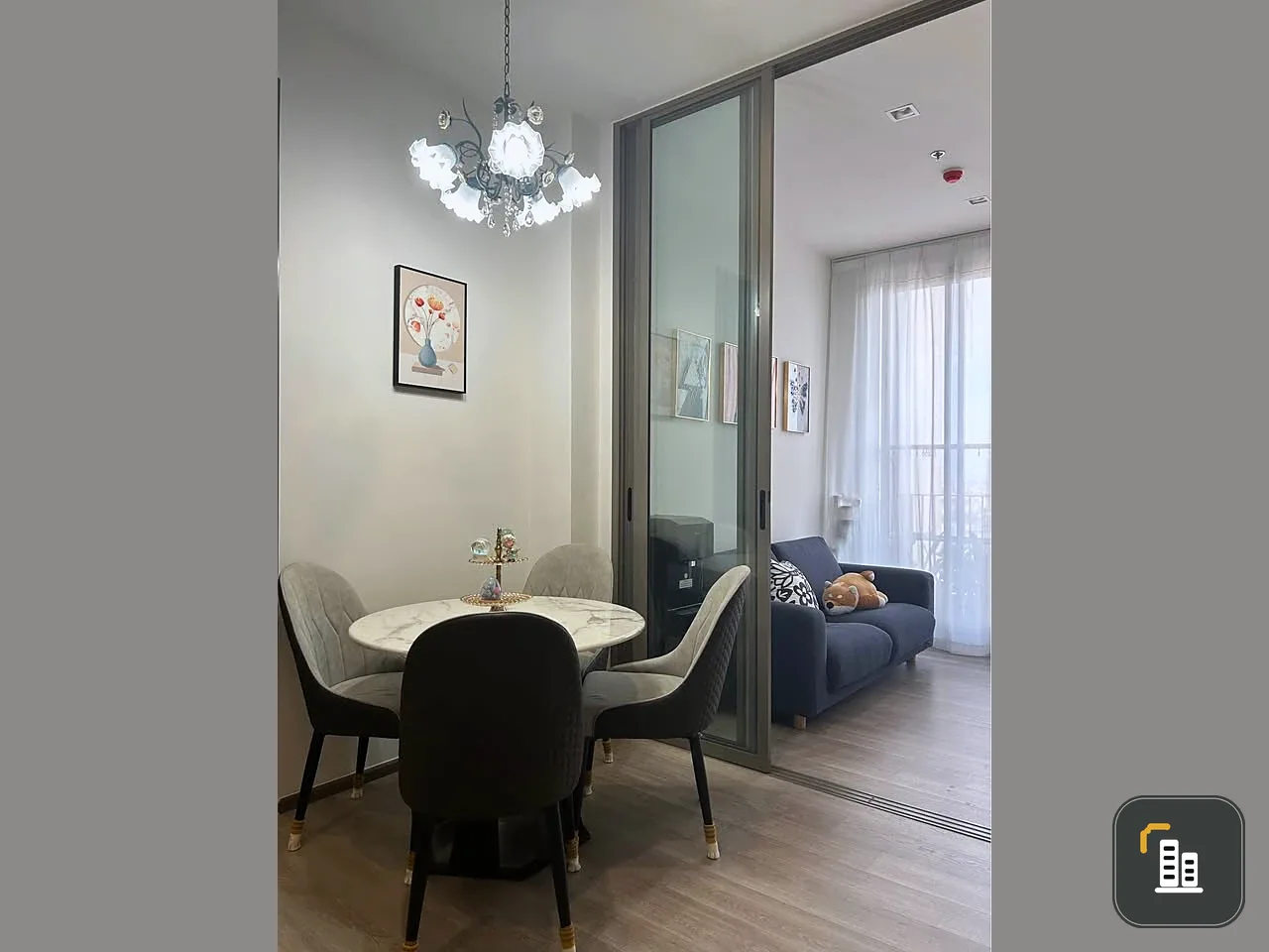 For rent: Rhythm Charoenkrung Pavillion, 1 bedroom, 1 bathroom, fully furnished, book now.