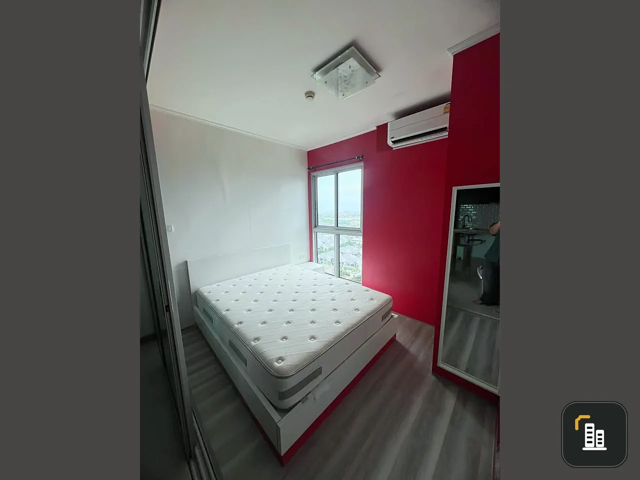 For rent: A space ME Bangna, very high floor (23rd floor), fully furnished, don't miss out!