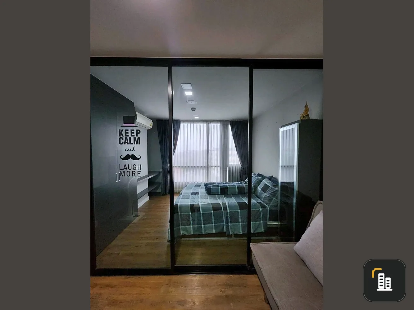 For rent: Esta Bliss, 6th floor, partitioned room, fully furnished. Interested? Hurry and reserve now. Don't wait.