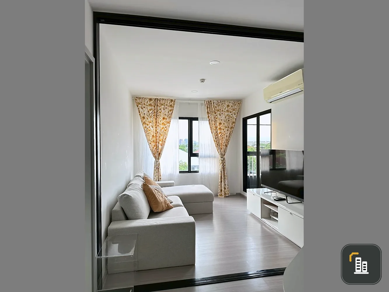 Condo for sale Aspire Sukhumvit-On Nut 2 bedrooms, 6th floor, beautiful view, fully furnished, come and own it.