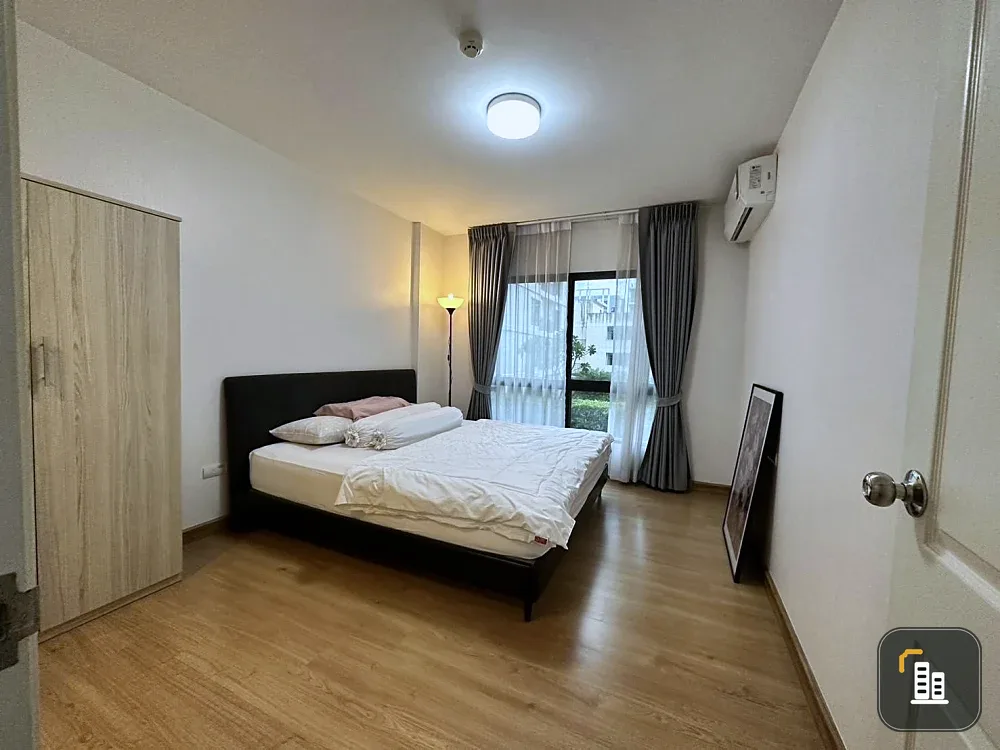 For rent!! Condo Supalai City Resort Bearing Station, 3rd floor, Building A, beautiful room, fully furnished, bring your bags and move in!!