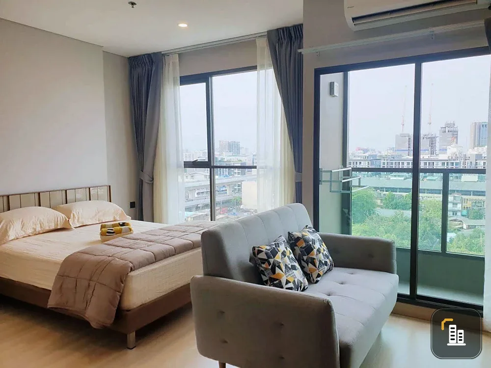 For rent!! Ideo Ramkhamhaeng - Lamsalee Station, 22nd floor, beautiful room, good location, convenient transportation, don't miss it!!