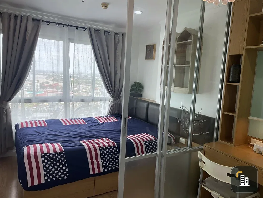 For sale Lumpini Ville Chaengwatthana Pakkret, corner room with privacy, fully furnished, good like this, reserve now.