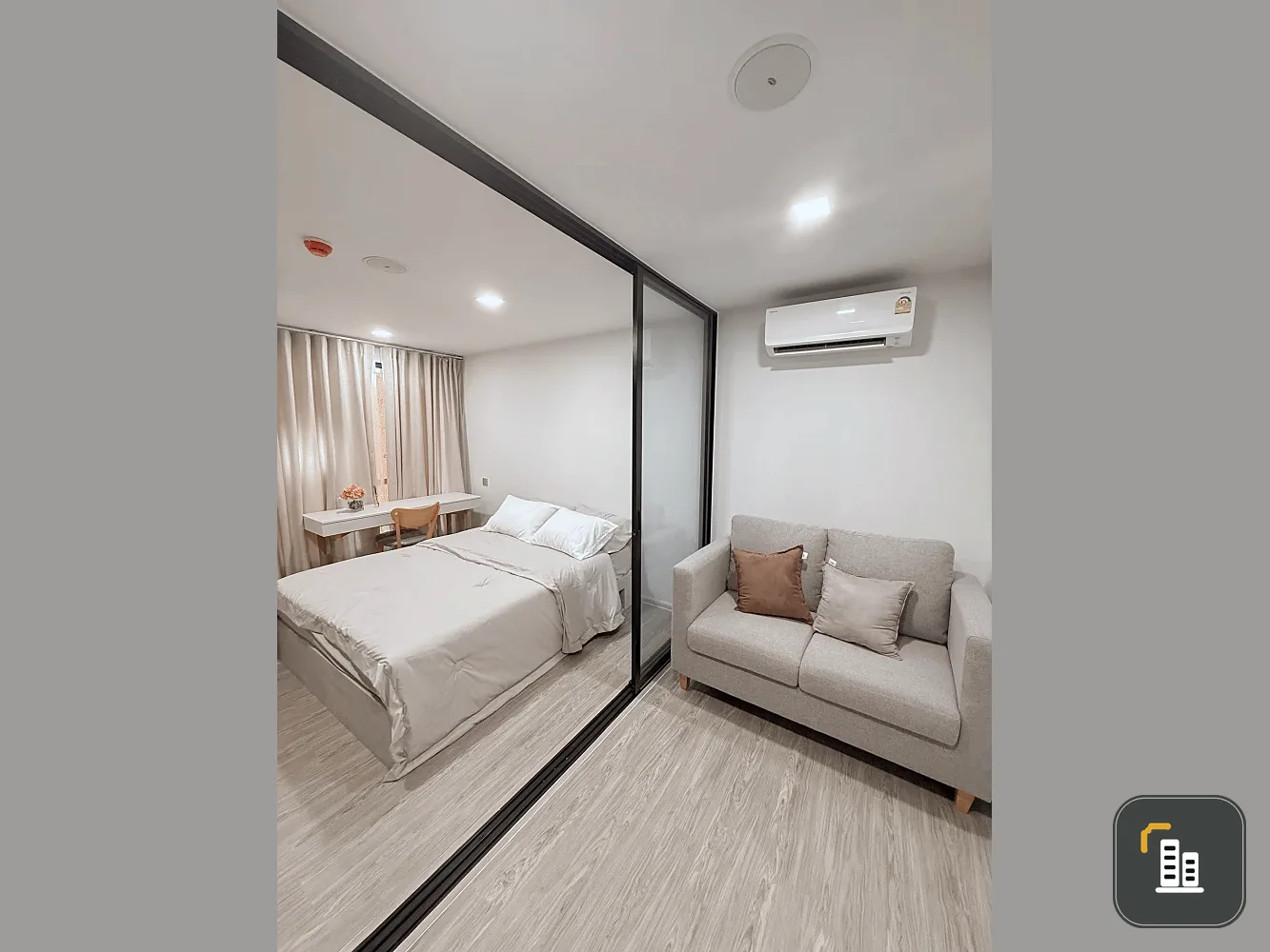 For rent: Kave Seed Kaset, complete with electrical appliances, Building A, 4th floor, not next to the elevator, not next to the garbage room, hurry a