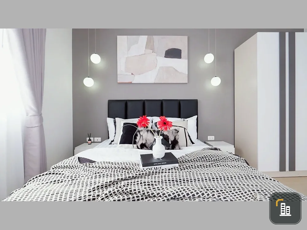 For sale Supalai Park Tiwanon, spacious room, lots of usable space, decorated to the max, comes with complete furniture, book now.