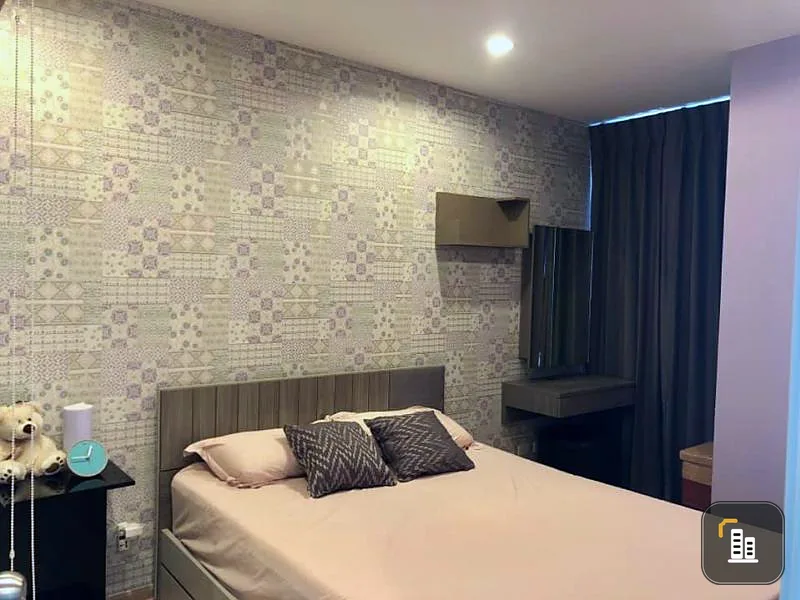 Condo for rent, Ideo Wutthakat, very beautiful room with wallpaper, build-in furniture, ready to move in