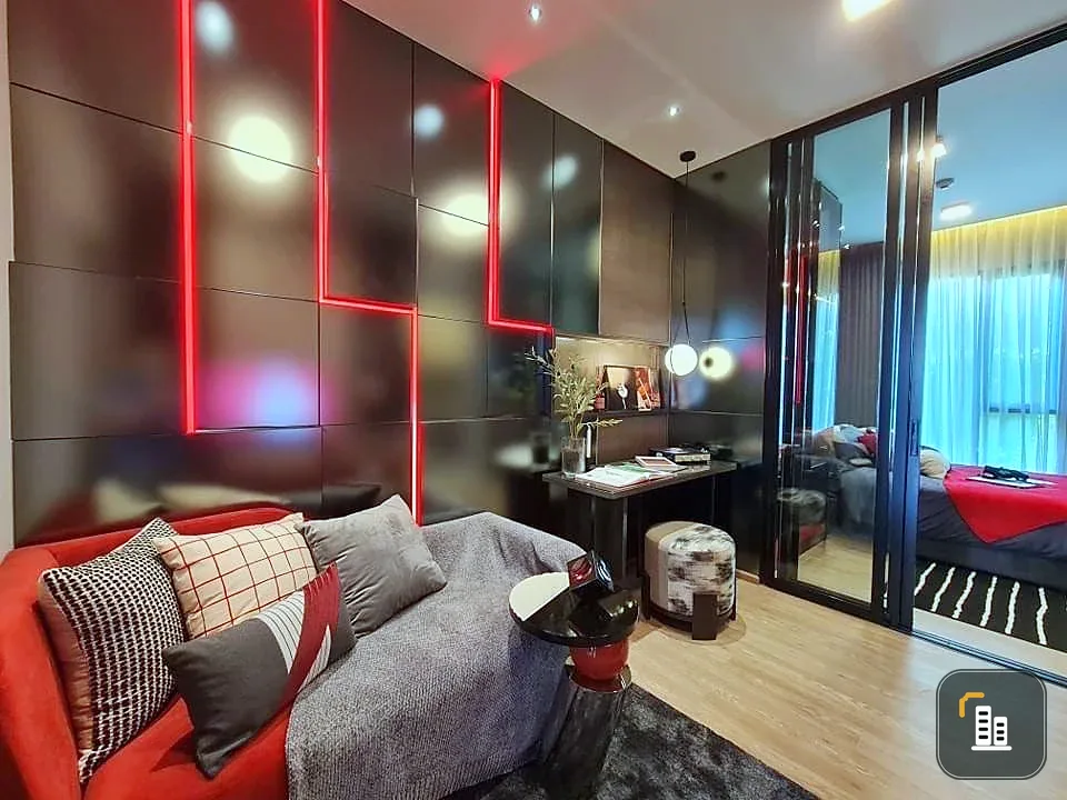Selling down payment Plum Condo New West Bangyai, room with a good view, can see the view of Ikea, Central Westgate, on the 9th floor, furnished, read