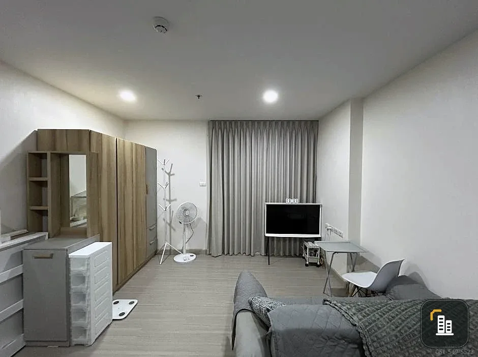 Supalai Park, Fai Chai Intersection, for rent, separate room, furniture + electrical appliances, ready to move in immediately.