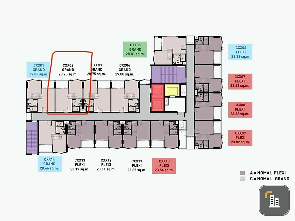 Down payment sale for Landmark at Kasetsart TSH Station. Good project, great location. Hurry and reserve now!
