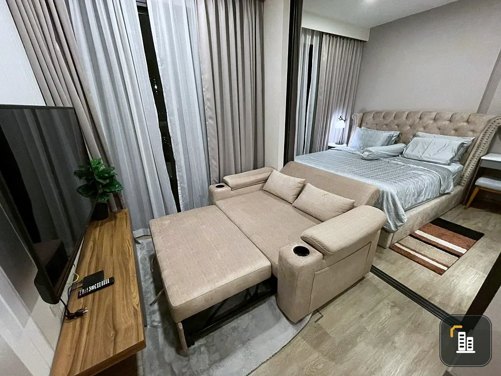 For rent: KEEN Centre Sriracha, 1 bedroom, 1 bathroom, decorated in a cool theme, comes with complete furniture. Reserve now!