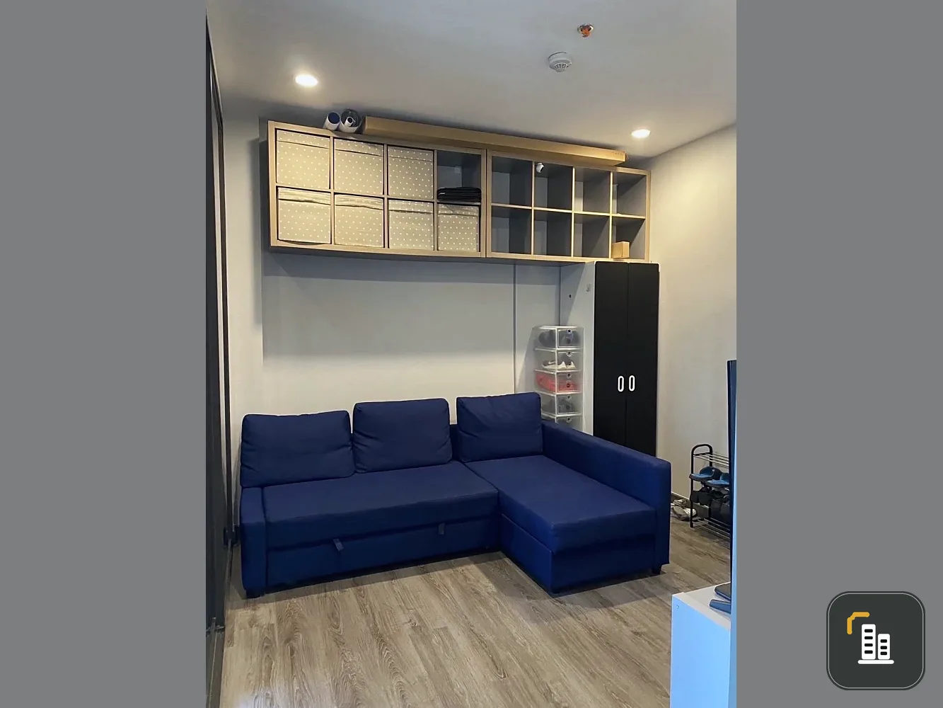 Condo for rent, Urbano Rajavithi, 22nd floor, Rama 8 Bridge view, complete here, just drag your bags and move in.