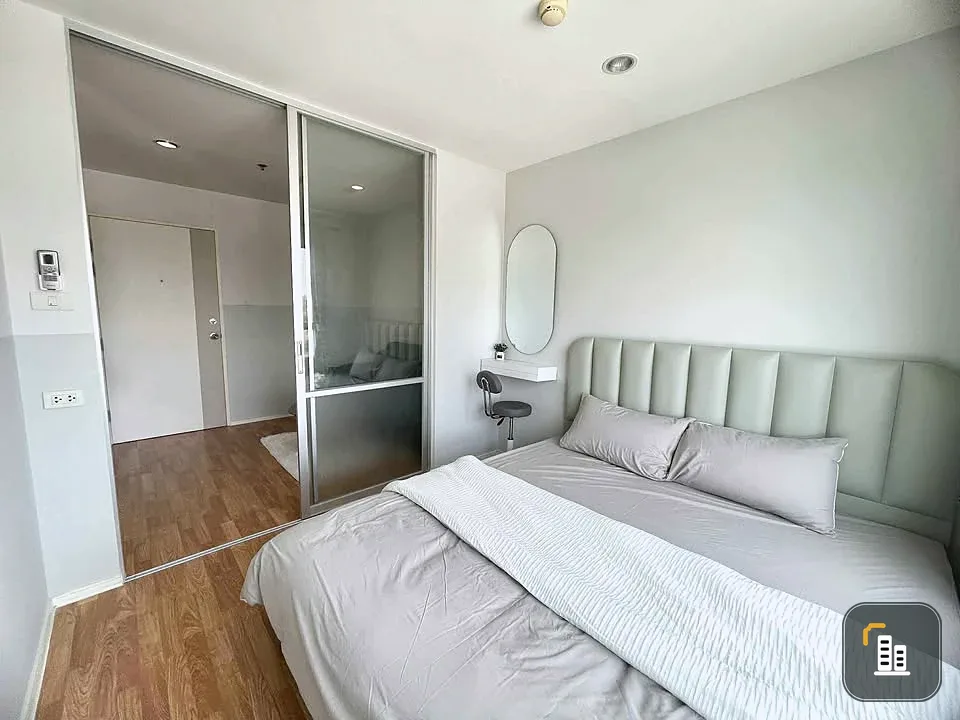 For sale: Lumpini Ville Nakhon In-Riverview, Building A, 7th floor, with a clear, comfortable view, ready to move in, fully furnished.
