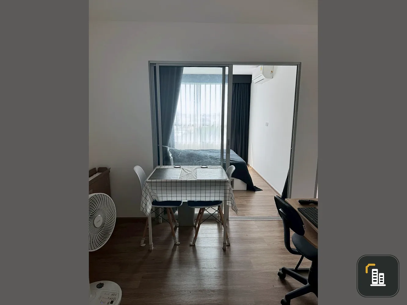 Condo for urgent sale, Flexi Tao Poon-Interchange project, 5th floor, Building A, residential view, no obstruction, no hot sun, quiet, reserve now.