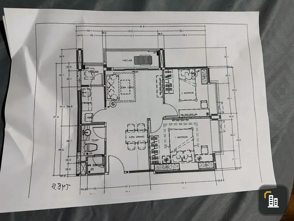 Condo for sale, TC Green Rama 9, empty room, open, wide area, hurry and reserve now+++