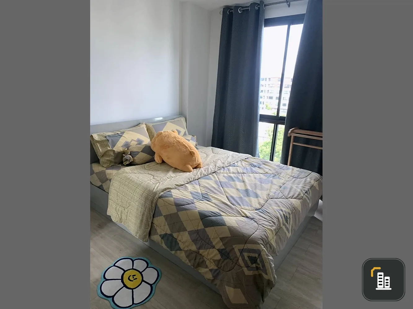 For rent: Galileo Ratchada 32, a nice room, good location, convenient transportation, comes with complete furniture. Reserve now.