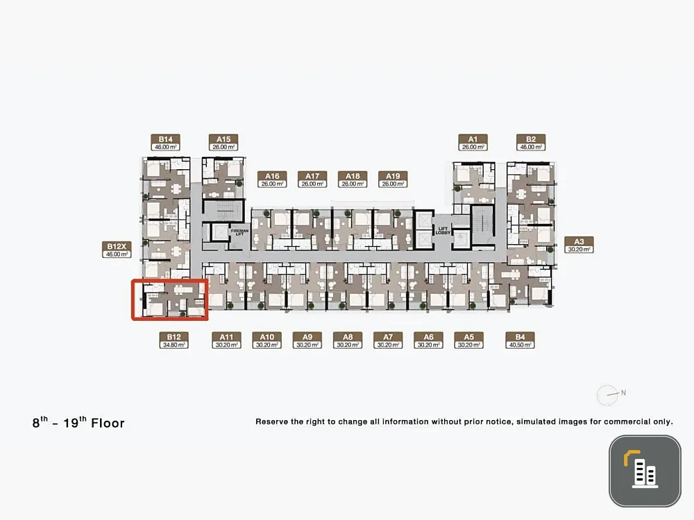 Down payment sale for Noble Nue District R9, 17th floor, spacious room, good location, nice to live in, reserve now, don't miss out!