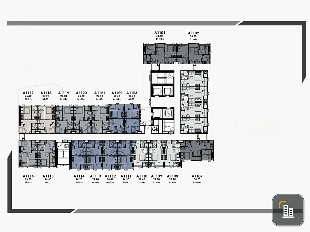 Down payment sale for Modiz Avantgarde, 10th floor, with a view of surrounding buildings, in a prime location, don't miss it!