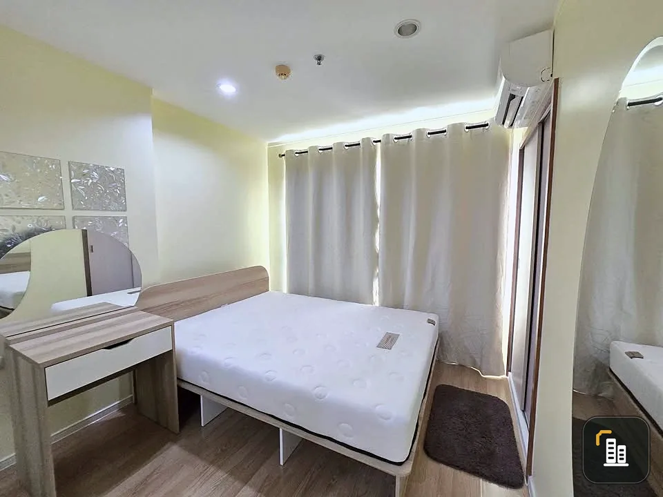 For rent: Lumpini Mega City Bangna, Building A, next to the road, fully decorated room with a nice tone, first come first served.